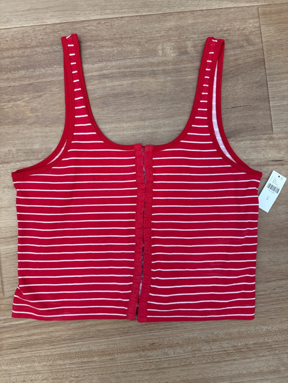 Anthropologie Pilcro striped Red cropped Tank Top- medium women’s